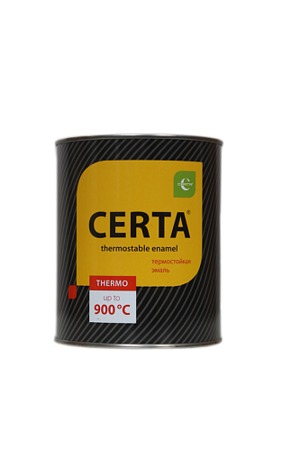 Эмаль 4кг черная термостойкая (1200С) Церта Эмаль 4кг черная термостойкая (1200С) Церта