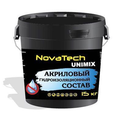 Мастика гидроизоляционная 7кг NovaTech Unimix